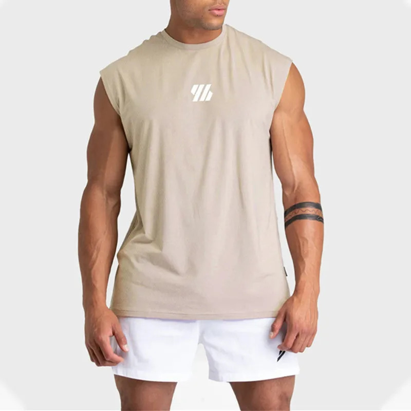 Summer Gym Vest Men Bodybuilding Sleeveless Sports Tank Top quick-drying mesh Fitness Running Tank Top men Clothes 250225