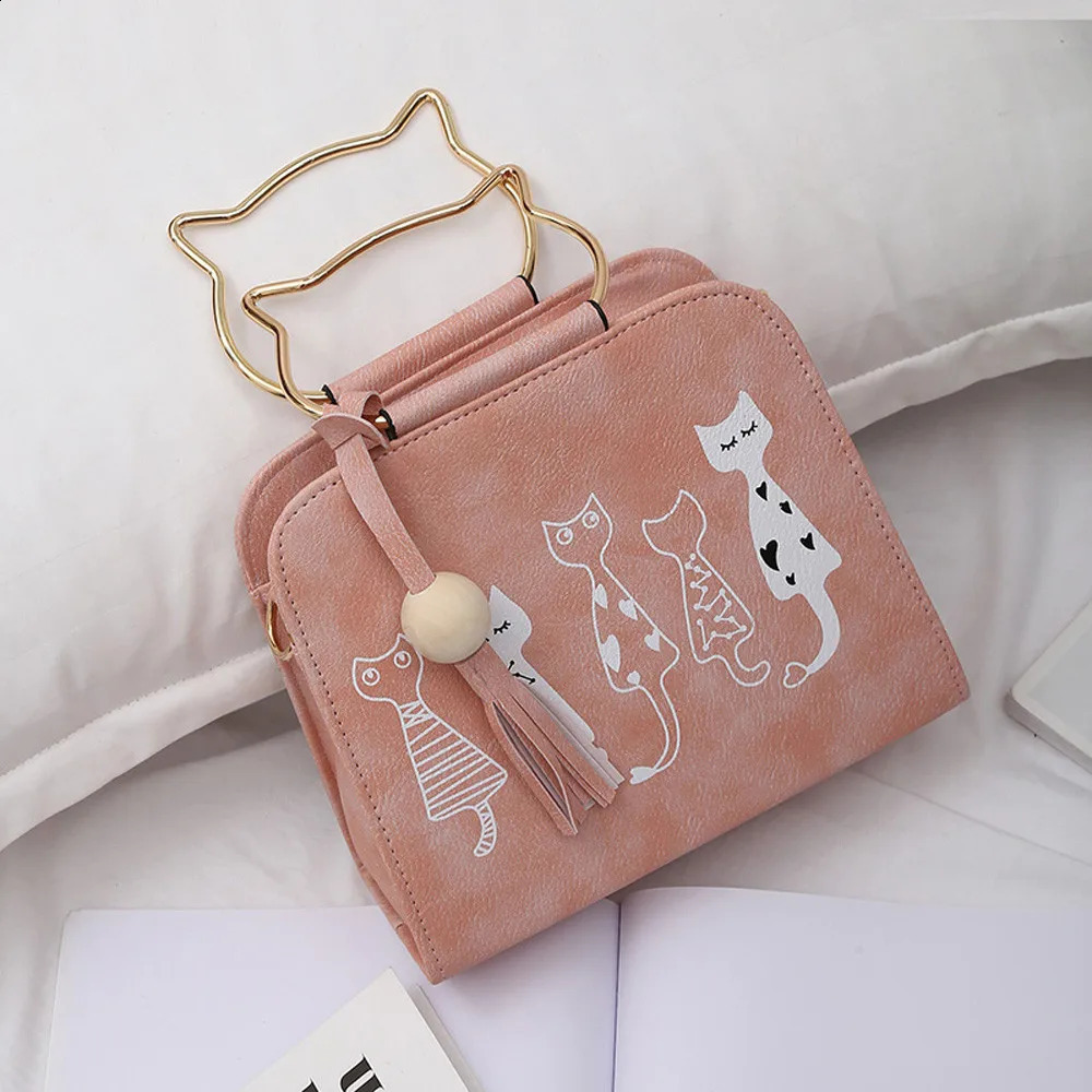 Ship from US Extra Large Shoulder Bag Rabbit Cat Messenger Women Crossbody Handbags Animal Pattern 250228FBB