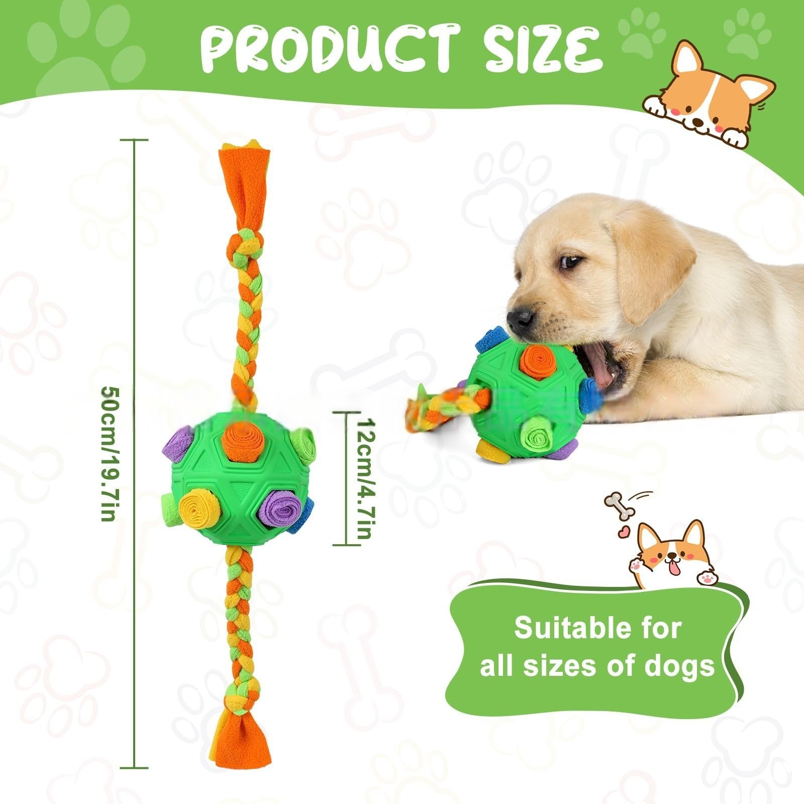 Pet hidden food toy, pet bite resistant, sniffing ball, puzzle, energy consuming, explosive toy, leaky food dog toy