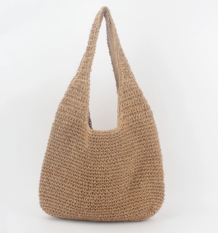 Grass bag for women in 2025 new summer beach vacation single shoulder forest series handmade woven bag, large capacity #swissmilitary