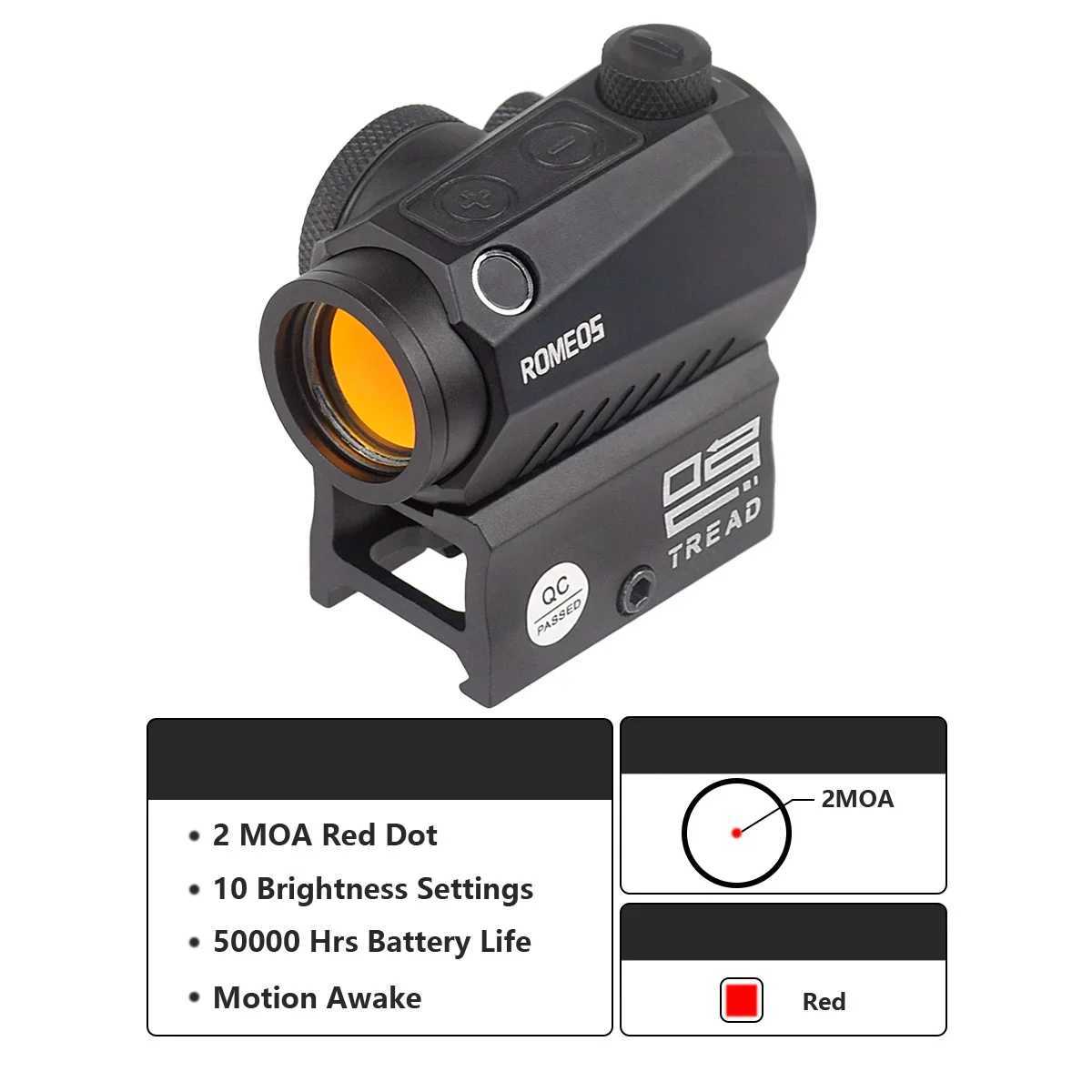 Tactical Unity 1x20mm 2 MOA Red Dot Sight Fast Mount REFLEx Scope Holographic RifLEscope Hunting 20mm Riser Mounts X250228