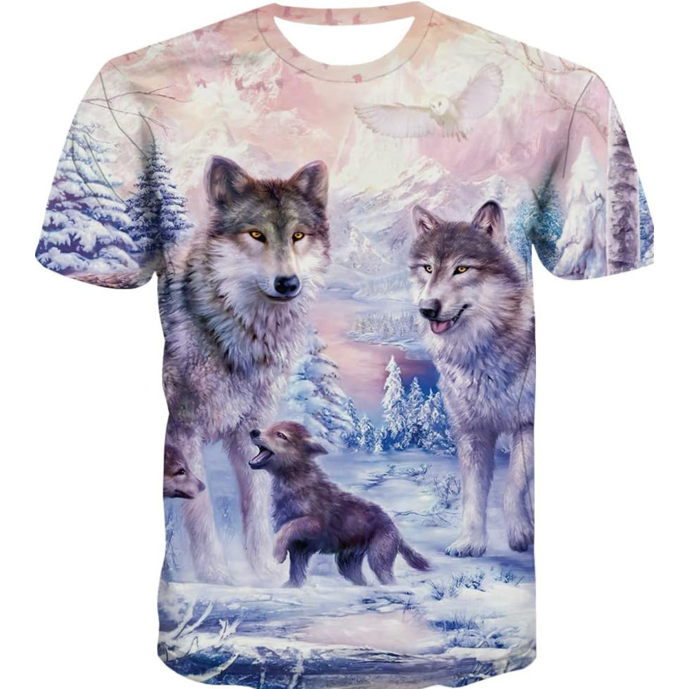 Mens T shirt Men's Print Graphic T Shirt Short Sleeve Summer T-Shirt Novelty Casual Tee tee Casual tops summer clothes animal print