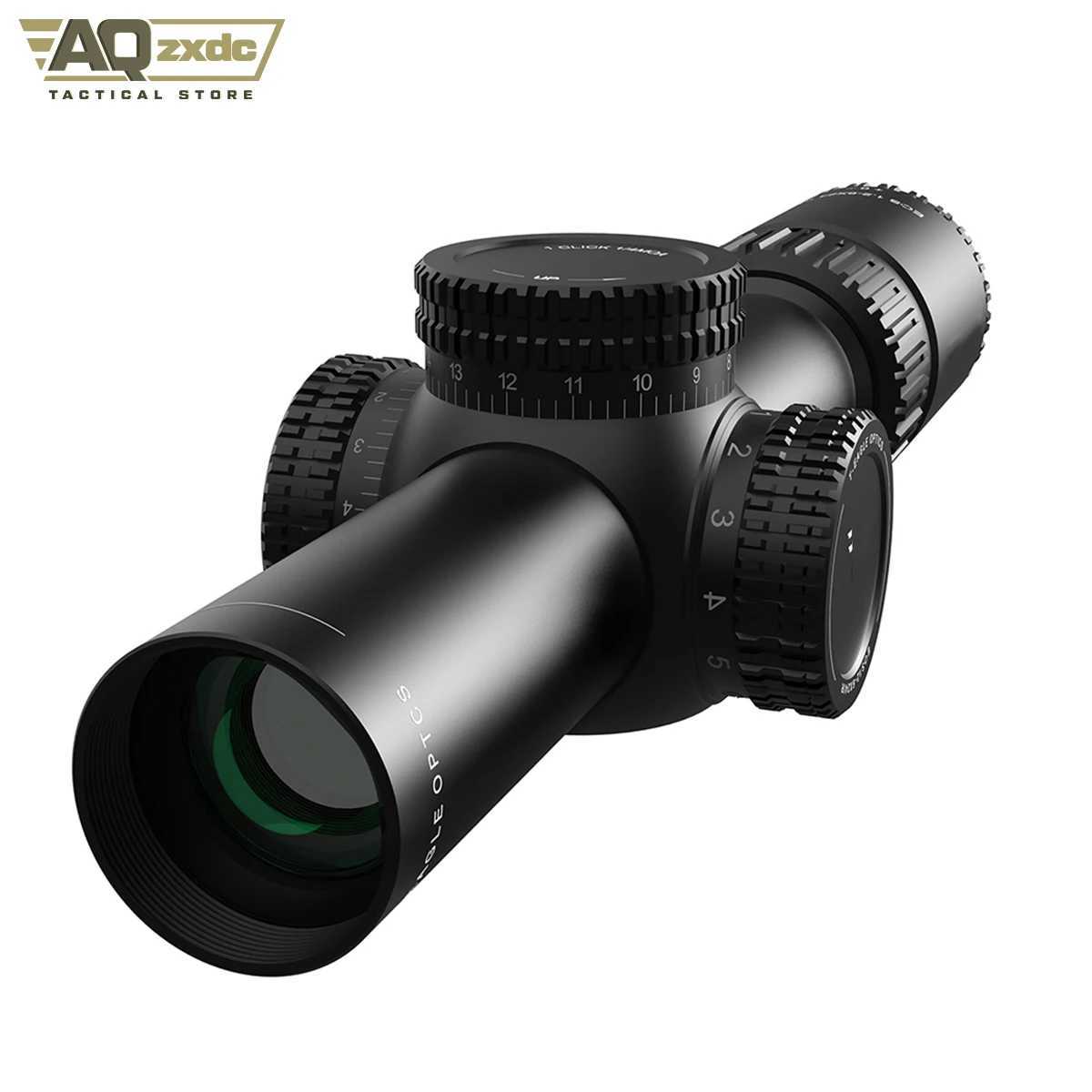 Tactical 1.2-6x24 Scope with 25mm Scope Bracket IR Portable Outdoor Hunting Telescope for Airgun Hunting Paintball Accessories X250228