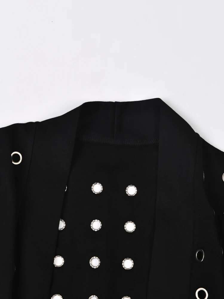 ZMEENNA Black Hollow Out Belted Trench Women New V-Neck Long Sleeve Windbreaker Fashion Tide Spring Autumn 2024 Xf2250