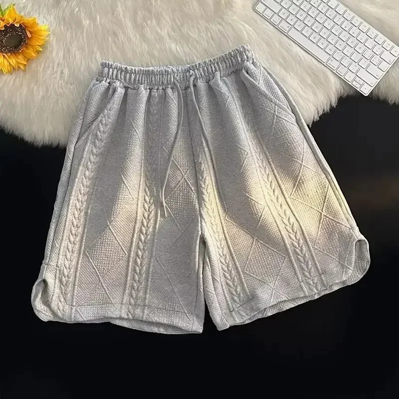 Mens Clothing Polo Shirt Short Sleeve T-shirt Shorts Set Summer Trendy Loose-fit Top Shorts Suit For Men mens clothing 250224