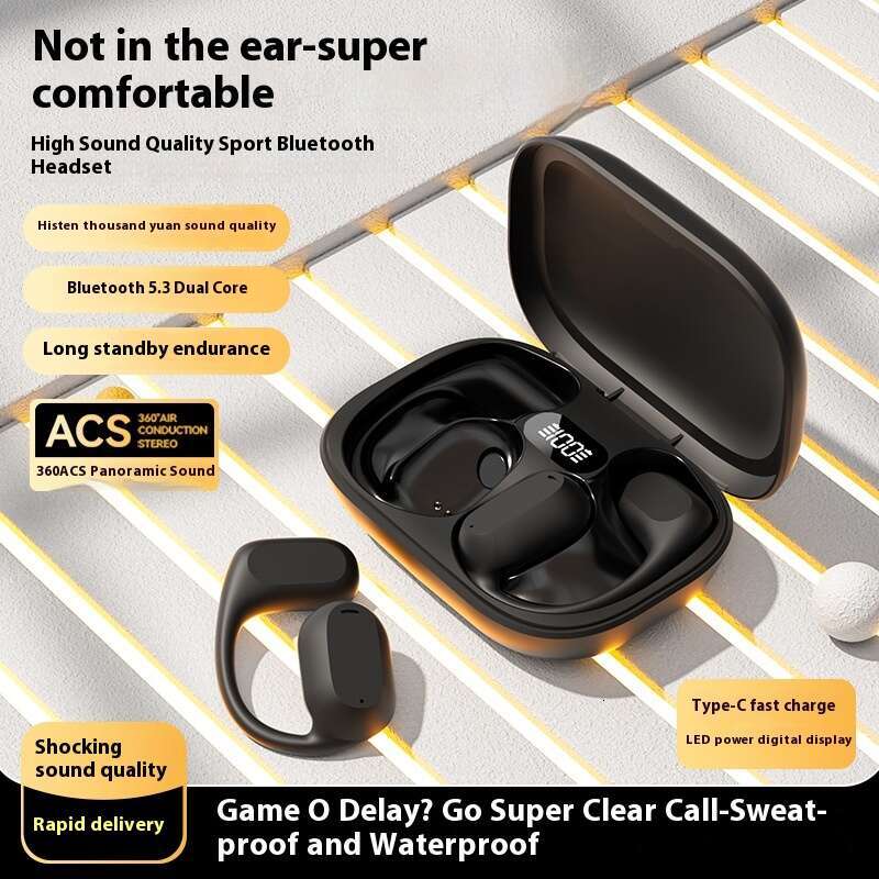 New M60OWS wireless Bluetooth earphones, mounted, non ear bone conduction, exercise and running noise reduction earphones