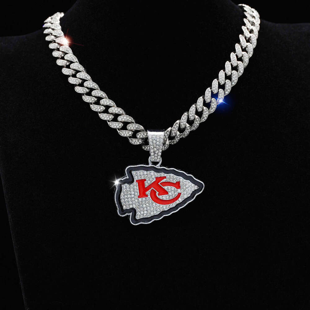 New Fashion Accessories with Dia Drip Oil Christmas Tree Shield Single Pendant, Personalized Hip Hop Cuban Chain