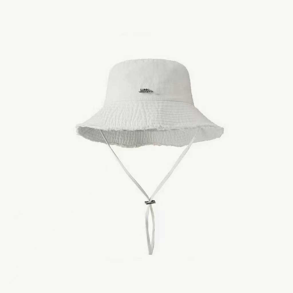 Wide Brim Hats Bucket Hats 2023 New Four Seasons Correct Edition J Family Letter Fisherman Hat Fashion Versatile for Men and Women Outdoor Sun Protect