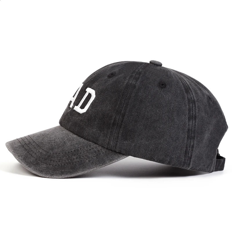 Unisex DAD MOM Letter Embroidery Wash Baseball Caps Spring and Autumn Outdoor Adjustable Casual Hats Sunscreen Hat 250218