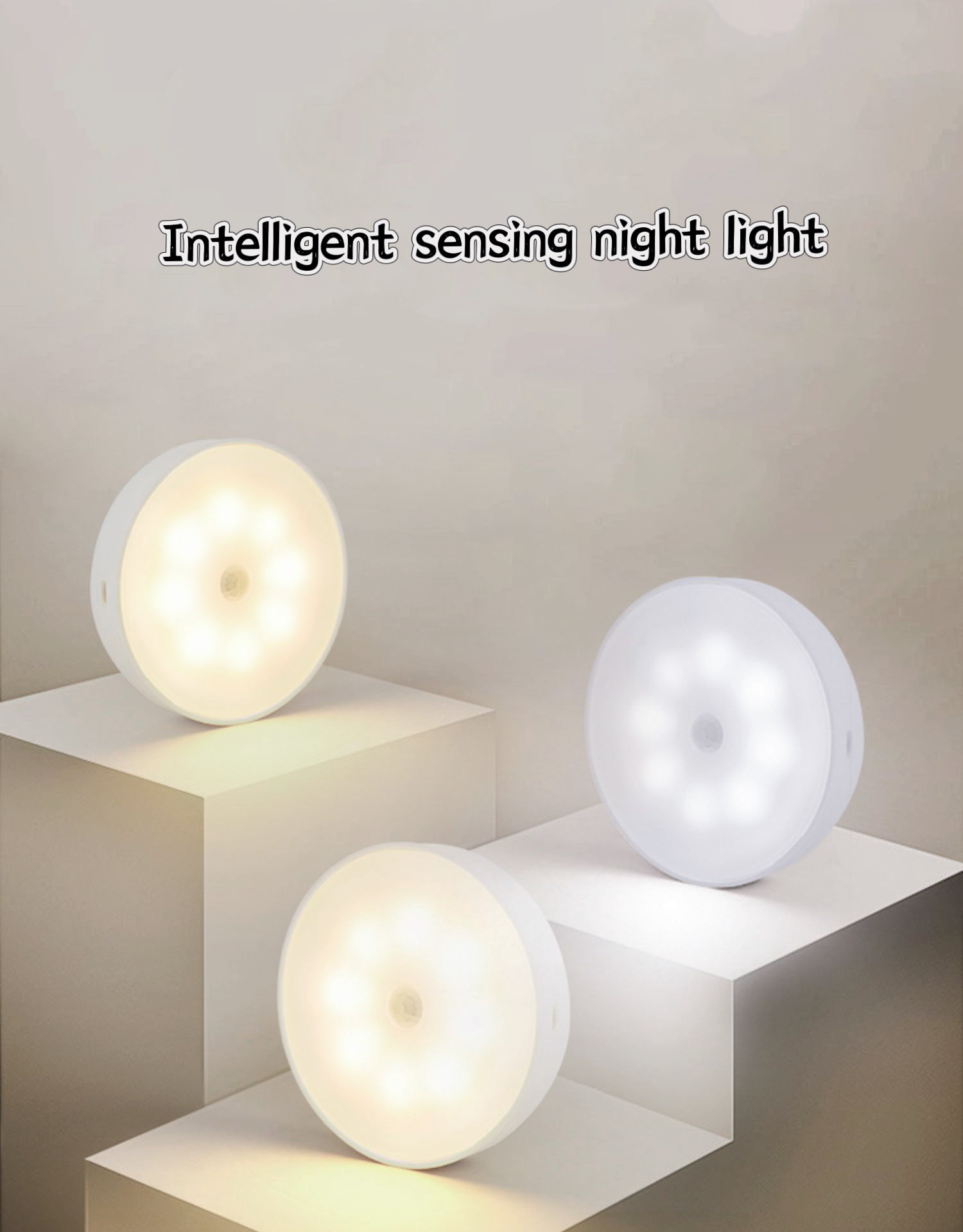 Magnetic Wireless LED Nightlight featuring Intelligent Infrared Sensor Technology #50 S6000