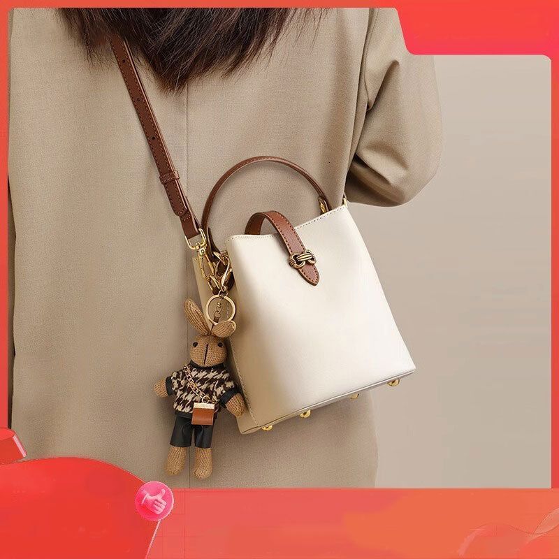 Bag 2024 new women's crossbody casual versatile bucket bag summer high-end texture handbag