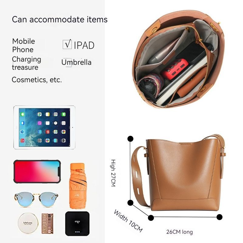 Vielseitige Pendlertasche, modische Tragetasche, One-Shoulder-Crossbody-Tasche, Premium-Damentasche aus echtem Leder,