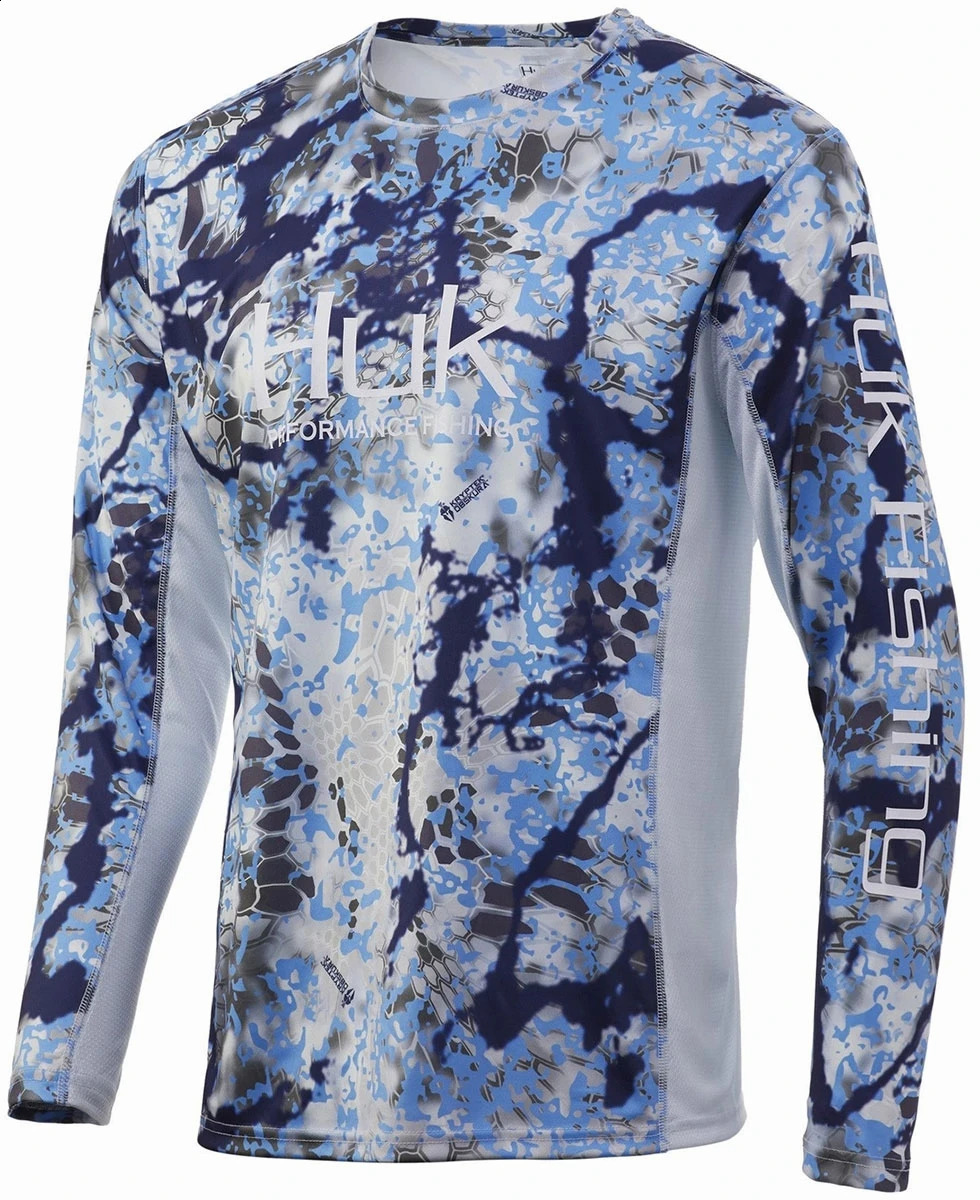 Custom Fishing Shirt Huk Long Sleeve Summer Jacket Milk Silk Fabric Breathable Silky Supple Dress Camisa Pesca Sweatshirt 250227
