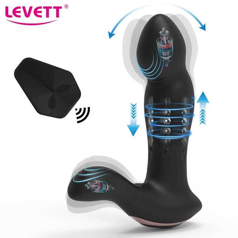 Male Thrusting Prostate Massager Rotating Anal Vibrator Male Masturbator G-Spot Stimulation Butt Plug Sex Toys For Men CouplesW250228