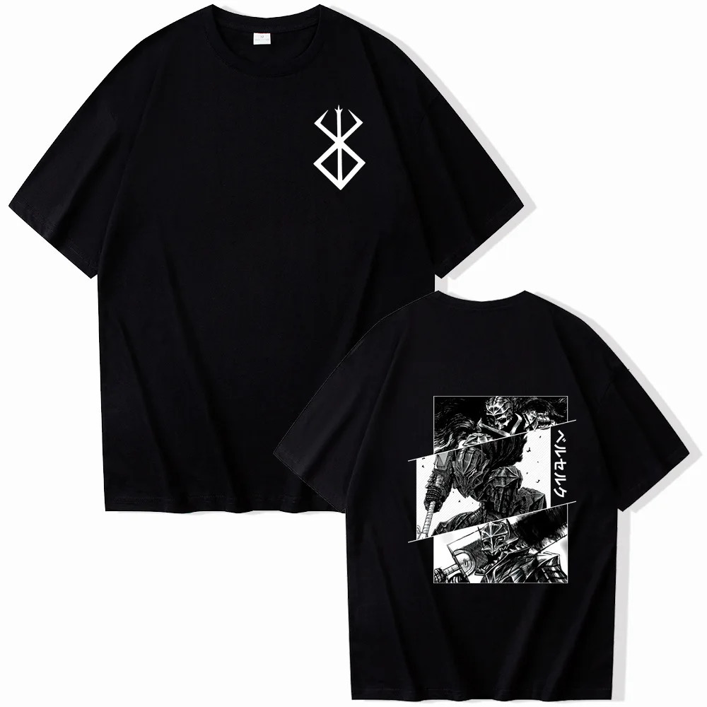 2024 Anime Fury Tshirt Summer Mens Cotton Ultra Short Sleeve Printed Top Trend Fan Clothing 250225