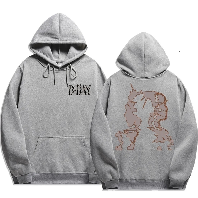 Kpop August D DDAY US Tour Hooded Cardigan Long Sleeved Diamond CoaY2K Oversize Pullover Couple Sweatshirt 250226
