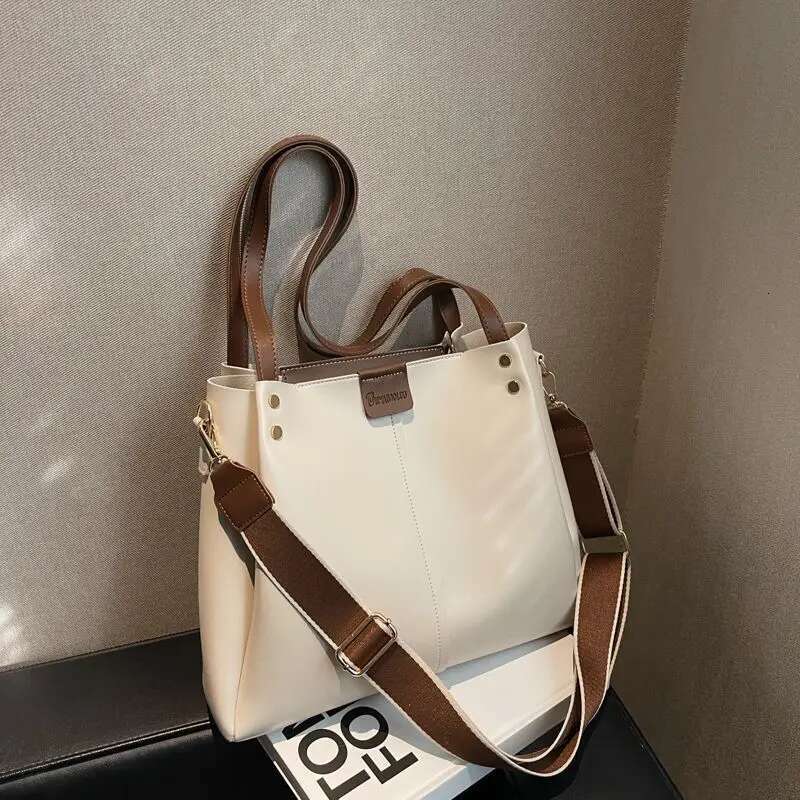 Large Capacity Tote Girls Hundreds Of Commuter Handbag Ladies Solid Colour Shoulder Crossbody Bag Car Ing Craft