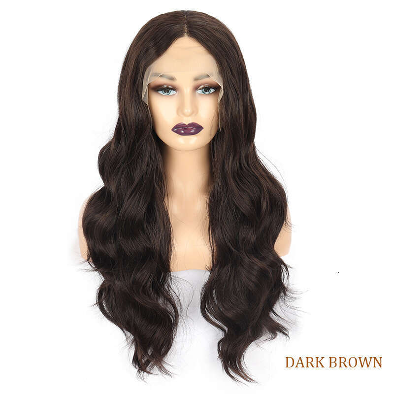 HD Front Lace Wig Front Lace Wig Women S Black Big Long Curly Hair Synthetic Full Head Cover Body Wave Wigs