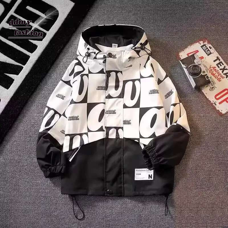 Ddmyshoesvip Big Size Spring Fall Teenager Boys Coats Casual Outdoor Hooded Sweatshirt For Kids Yrs Handsome Children Windbreaker Jacket