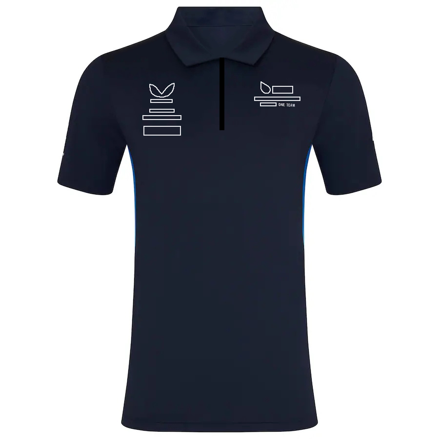 2025 F1 Team Driver T-Shirt Formula 1 Racing Zip Collar Polo Shirt Short Sleeve Summer Car Fans Crew Neck T-shirt Jersey Tops free shipping