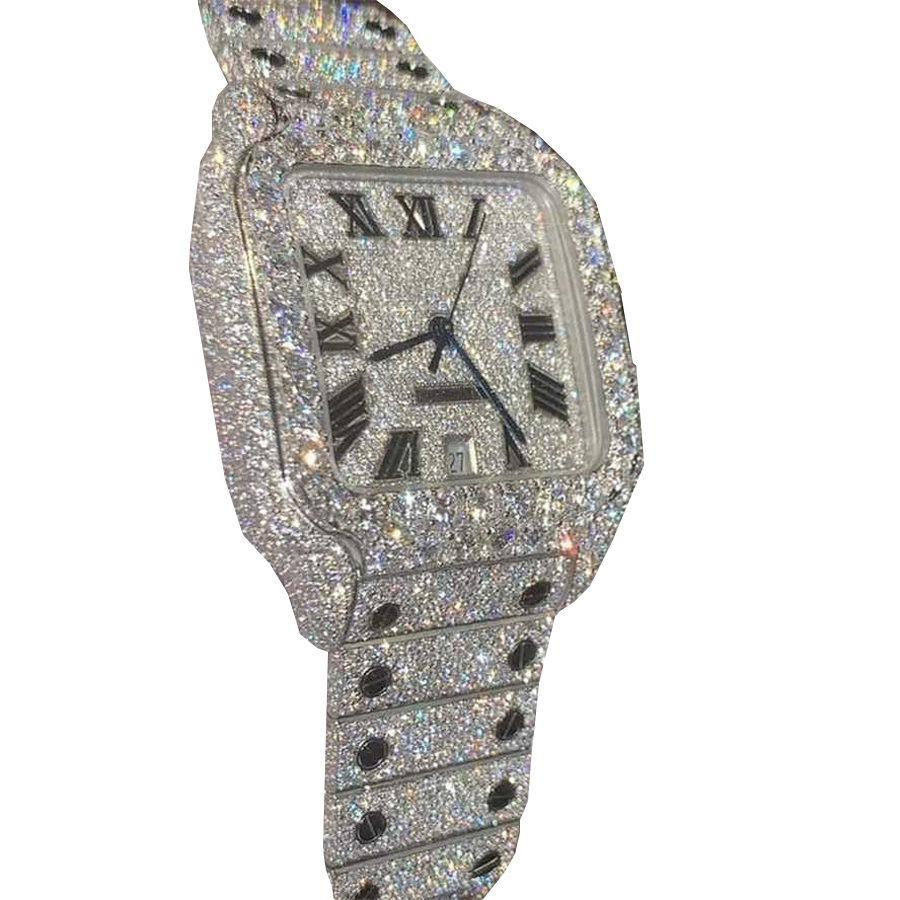 moissanite watch men Iced Out watches diamond Designer Mens Quality Automatic Movement Watches 2025