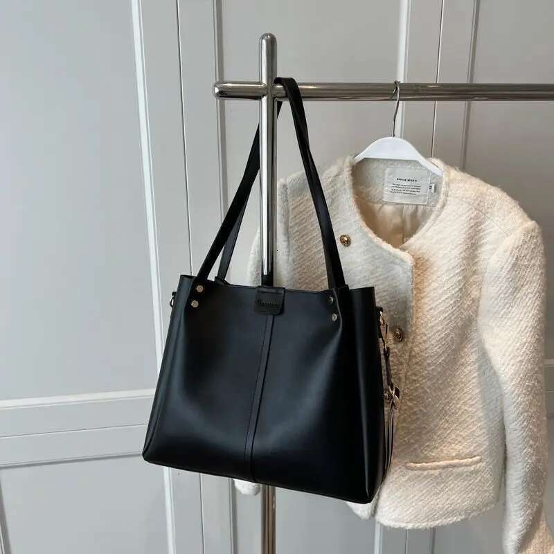 Large Capacity Tote Girls Hundreds Of Commuter Handbag Ladies Solid Colour Shoulder Crossbody Bag Car Ing Craft