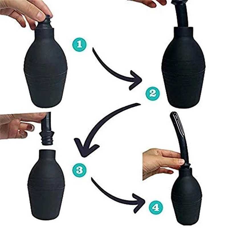 Cleaner Enema Anal Plug Buttplug BDSM Clyster Sex Toys for Women Men Gay Hygiene Vagina Anal Adult Products Anal Cleaning TubeW250228