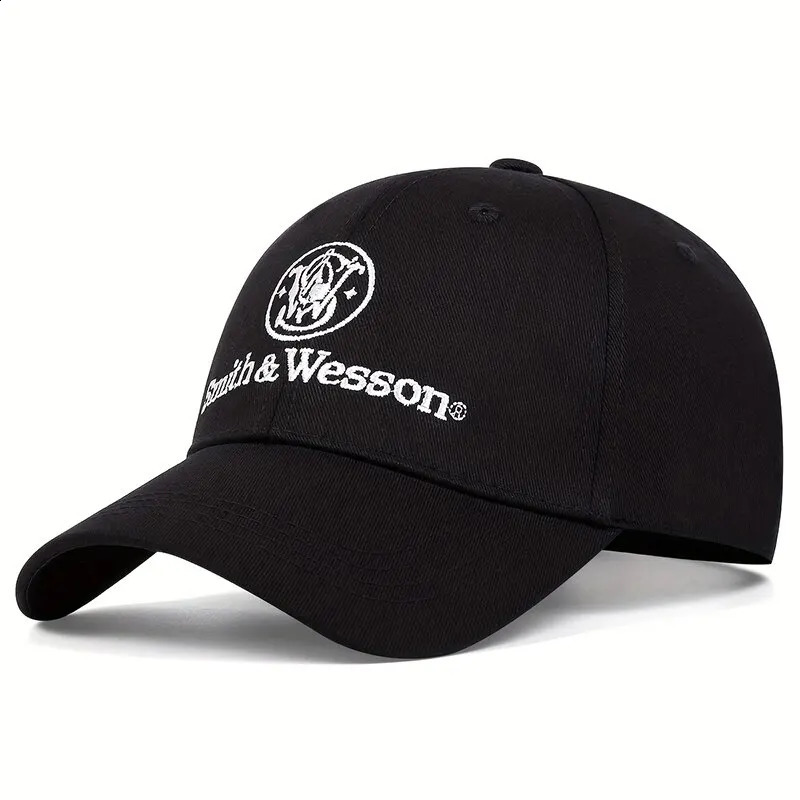 Fashion Smith Wesson Embroidery Hip Hop Hats Outdoor Adjustable Casual Baseball Caps Sunscreen Hat 250218