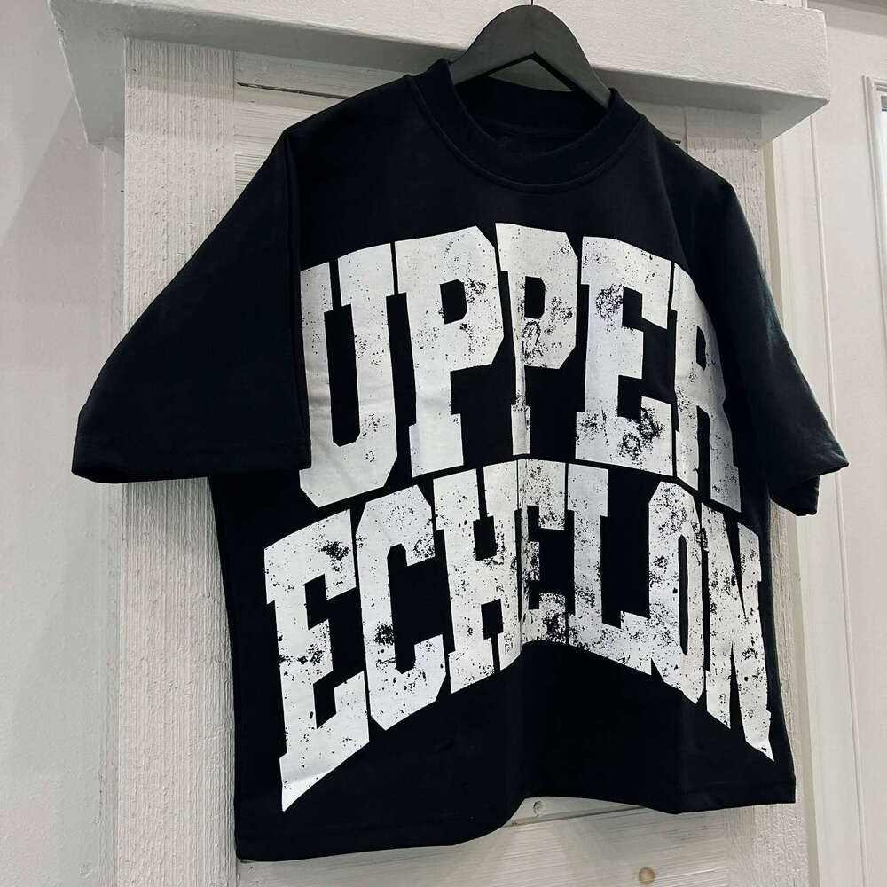 Summer American loose and simple letter printed trendy design, niche hip-hop short sleeved T-shirt gift for man
