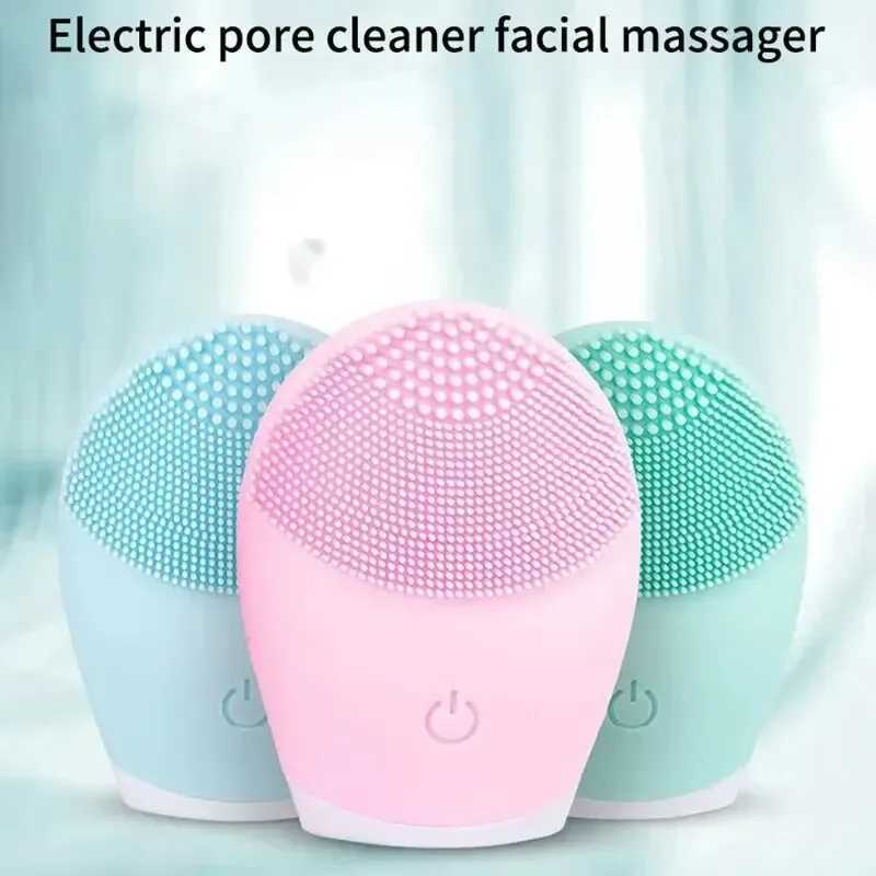 Electric Silicone Facial Cleanser Massageur Ultrasonic Vibrator Massage Massage Tool Machine de beauté VIBLATION NETTAPE DE PORES W250228
