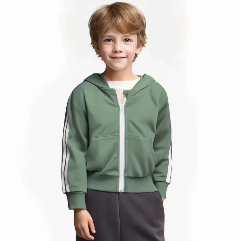 Ddmyshoesvip Spring Autumn New Zipper Jackets For Boys Children S Hooded Coat Kids Clothes Cardigan Girls Stripe Long Sleeve Hoodie Tops