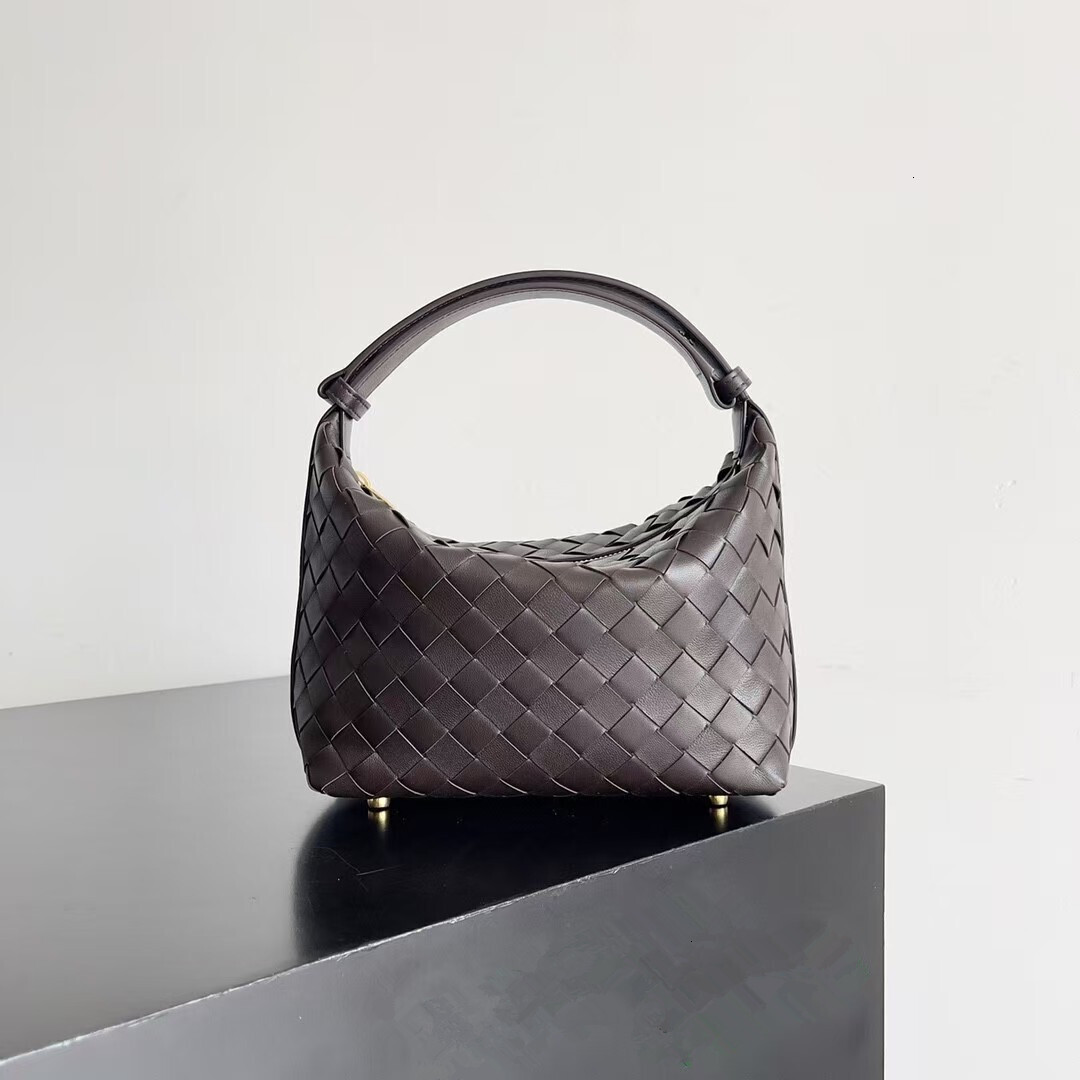 Mini Tote Top Quality Underarm Bags Fashion Lunch Box Bag Wallace With Intrecciato Craftsmanship In Soft Calfskin Famous Designer Hobo Handbag Knitted