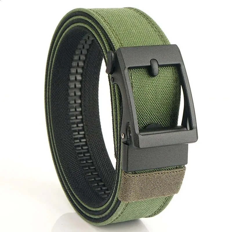 1pc Mens Belt Outdoor Multi Function Alloy Buckle Tactical Belt Canvas For Nylon Belt Training Quick Hanging Belts Neutral Belt 250303