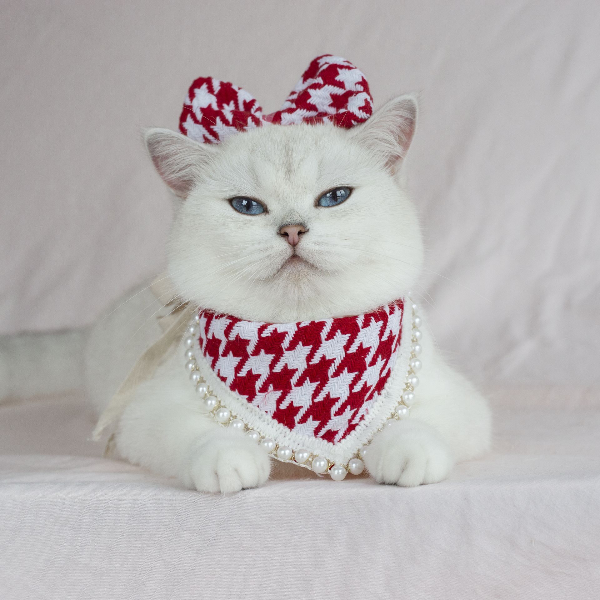 New Ins Pet Product Supplies Chic Style Dog Bandana Bowknot Cat Dog Accessories