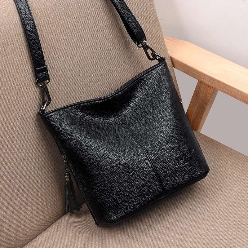Ladies Hand Crossbody For Leather Purses And Handbags Women Shoulder Bags Designer Bucket Sac