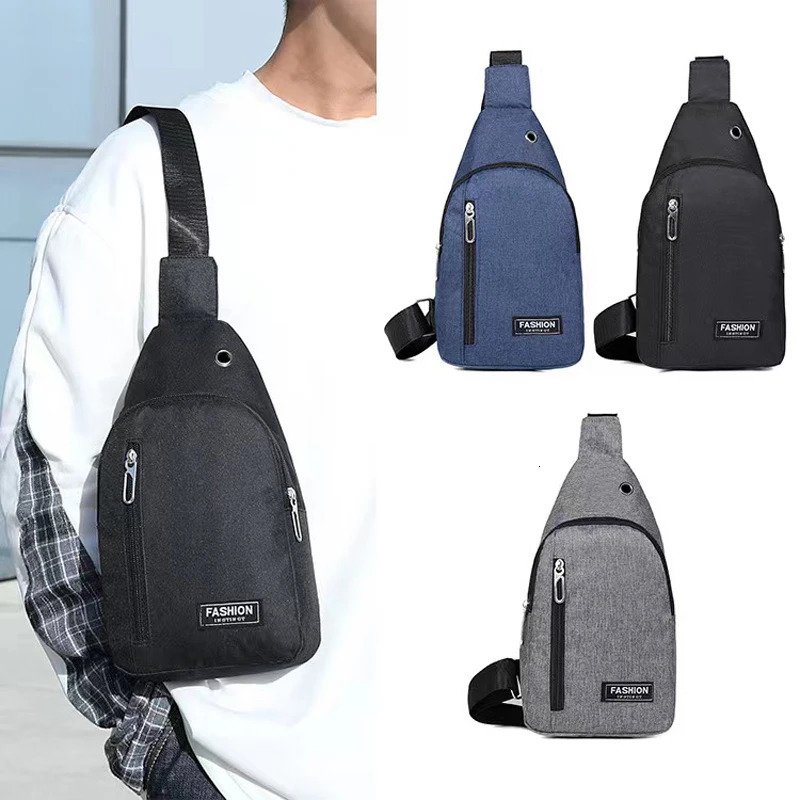 2023 Solid Color Mens Luggage Outdoor Leisure Single Shoulder Cross Body Bag 250218