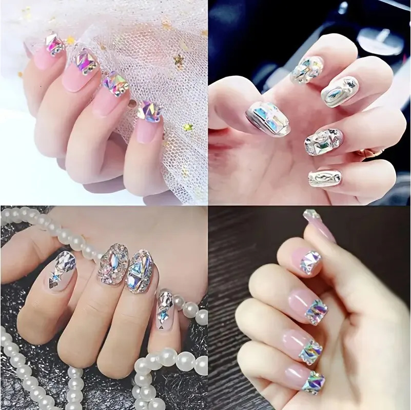 150pcs Round Flat Glass Plus 20pcs Unique Jewelry DIY n and Production Bead Nail Decoration 250217