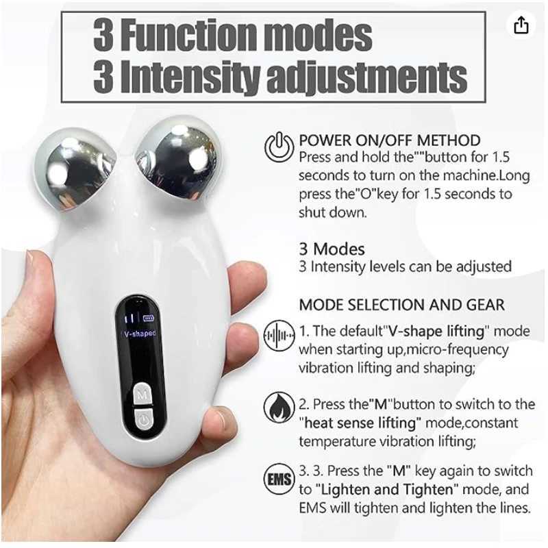 Mini Microcurrent Face Lift Device RollerLift The face and Tighten The Skin Wrinkle Remover Toning skin care tools(facial) W250228
