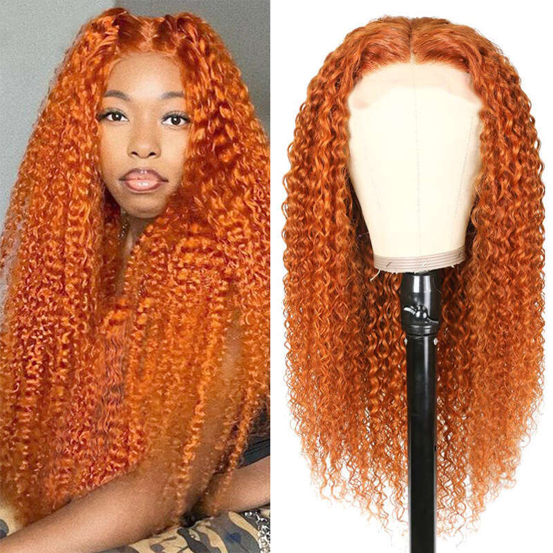 HD Front Lace Wig Real Cover Water Wave Wig Lace Front Human Hair