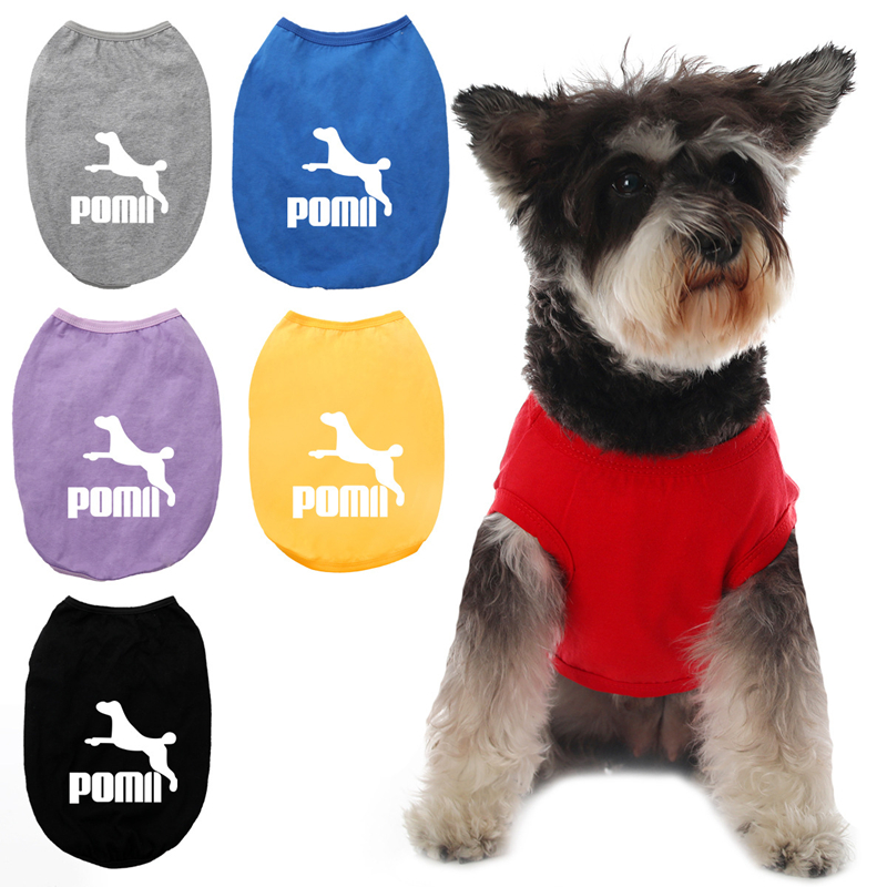 Dog Shirt, Printed Dog T-Shirt Soft Breathable Dog Shirts, Cute Dog Sweatshirt for Small Medium Large Dogs Girl Boy, Pet Classics Clothes Sleeveless D