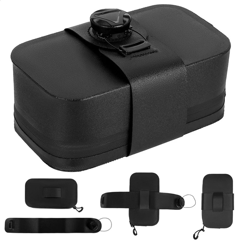 Ship from US 05L Bike Under Seat Pack Waterproof Cycling Bag Large Capacity Bicycle Tail for Outdoor Riding 250228FBB