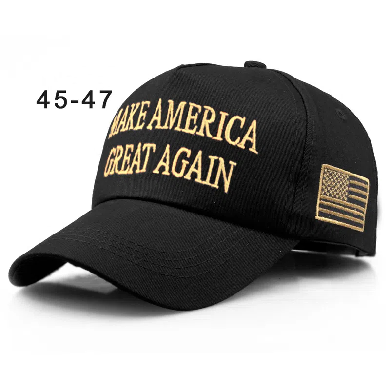 Never Surrender Baseball Cap MAGA Black Embroidered Hat Sea