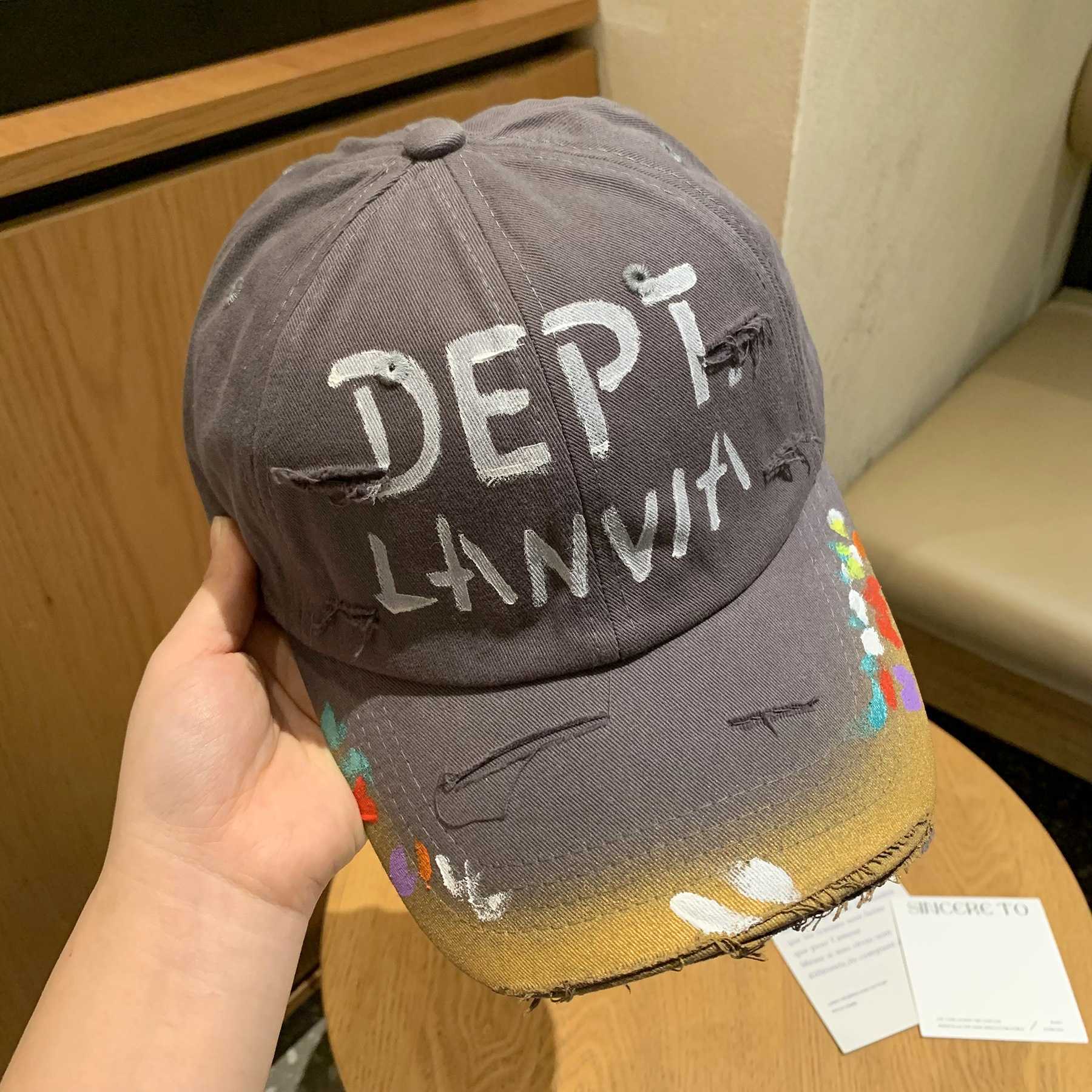 Wide Brim Hats Bucket Hats Big head circumference niche design American hole breaking baseball cap for men in summer small face curved brim hiphop duc