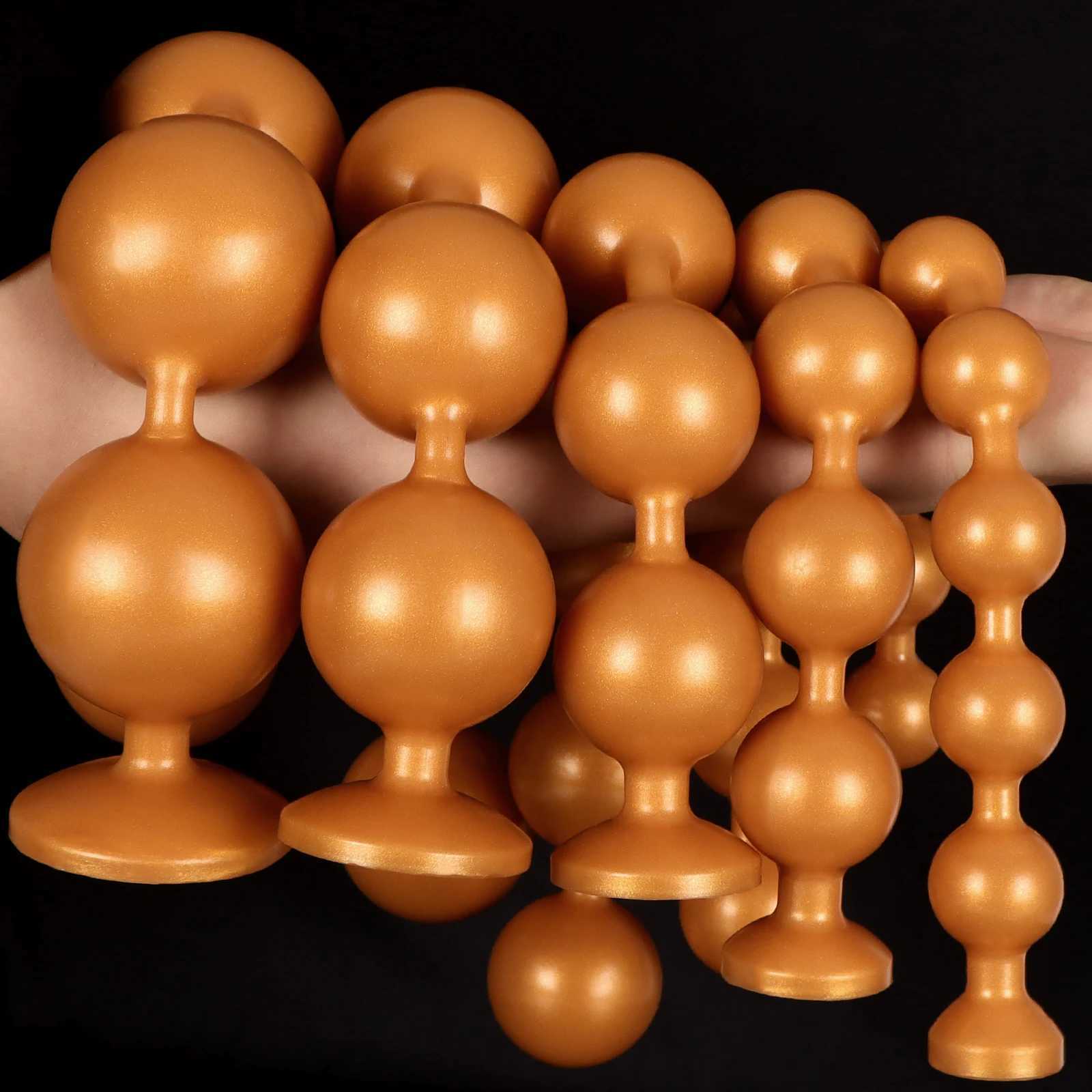 9 Size But Plug Silicone Anal Beads Big Anal Plug Tail Anal Big Ball Sextoy Sex Toys Huge Butt Plug Adult Toys 2 Style Ass PlugW250228