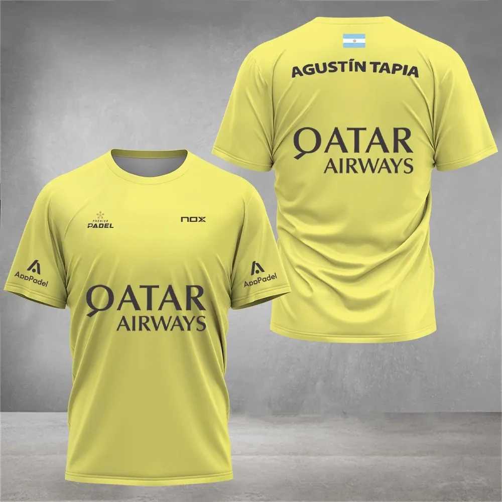 Cool Padel Breathable Short Sleeve Fitness Series Summer Quick Dry Short Sleeve Street Mens Top New Padel Sports T-ShirtT250227