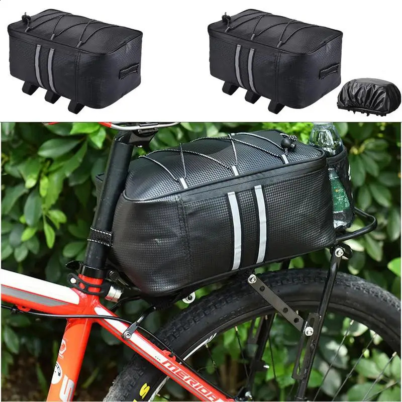 Ship from US Saddle Bag Cycling Electric Scooter Seat Pouch With Reflective Strips Backseat Storage Pack For Outdoor 250228FBB
