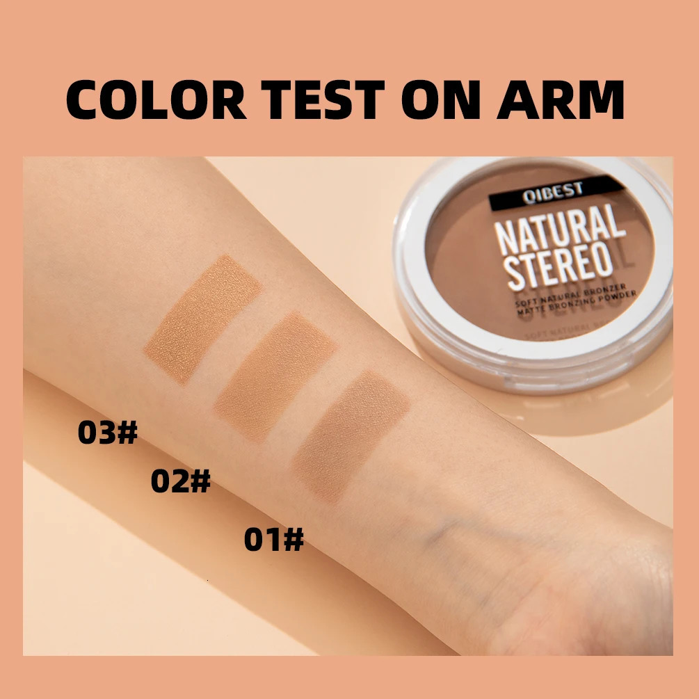 3D Bronze Matte Wheat Contour Powder Palette Makeup Natural Highlights Modification Waterproof Durable 250219