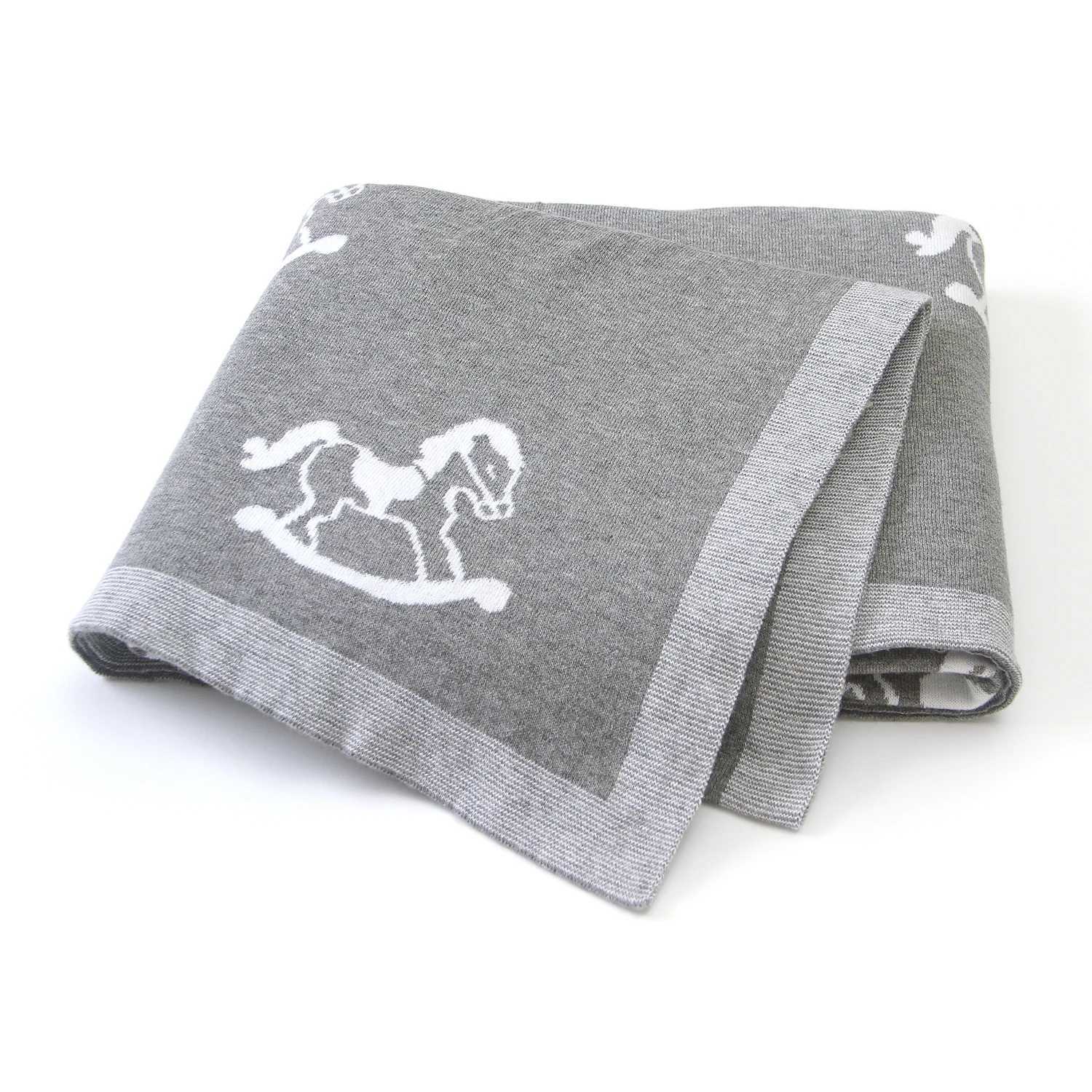 Baby Blankets Newborn Bebes Swaddle Wrap Monthly Blanket Soft Cotton Knitted Infant Kids Stroller Bedding Sleeping Quilts 100*80 Z250228
