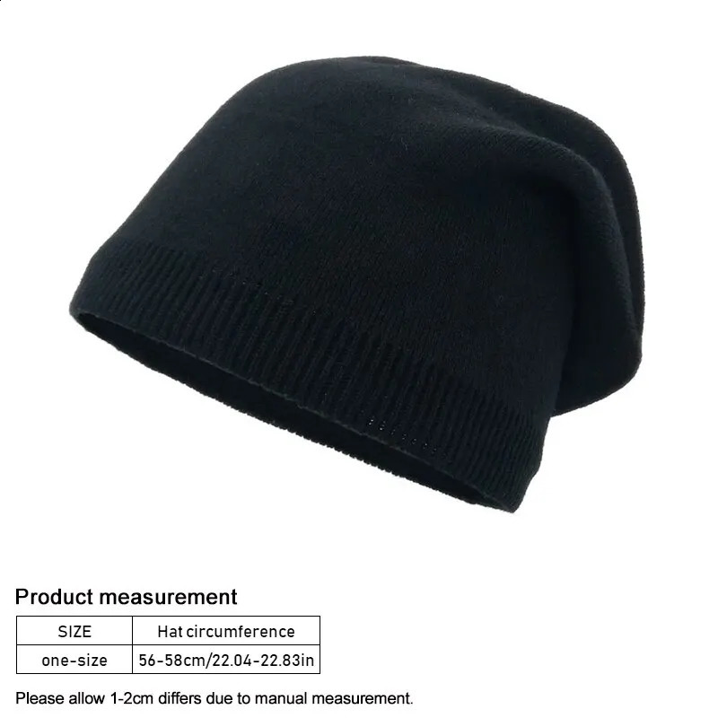 Autumn Winter Womens Hat Simple Soft Thin Knitted Hats Outdoor Warm Cold Proof Fashion Bonnet Cap 250221