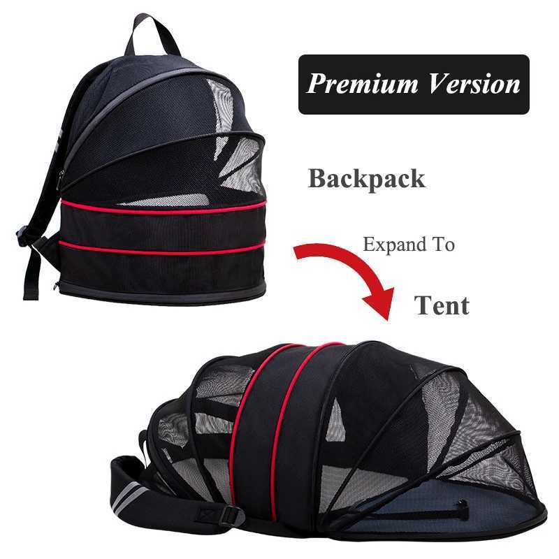 Cat Backpack for Pet Breathable Expandable Cat Carrier Large Capacity Escape Proof Handy Outdoor Travel Pet Carrier Bag Foldable 250205